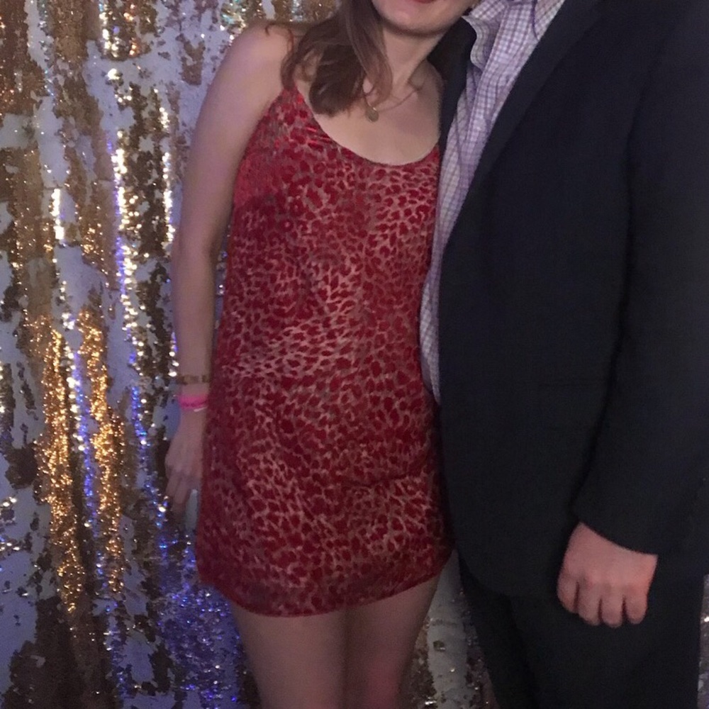 Red Cheetah Dress